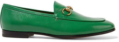 Jordaan Horsebit-detailed Leather Loafers - Green