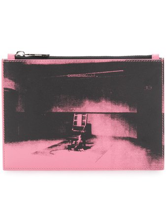 Calvin Klein 205W39nyc x Andy Warhol Foundation Little Electric Chair clutch bag £356 - Buy Online - Mobile Friendly, Fast Delivery