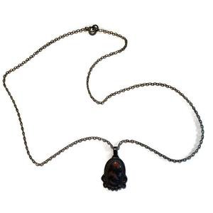 Marbled Agate Sterling Silver Pendant Necklace circa 1940s – Dorothea's Closet Vintage