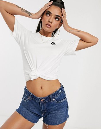 Nike white mini logo oversized t-shirt | ASOS