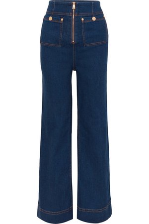 alice McCALL | Bluesy high-rise wide-leg jeans | NET-A-PORTER.COM