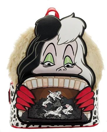 Amazon.com: Loungefly Disney Villains Scene 101 Dalmatians Cruella Womens Double Strap Shoulder Bag Purse : Clothing, Shoes & Jewelry