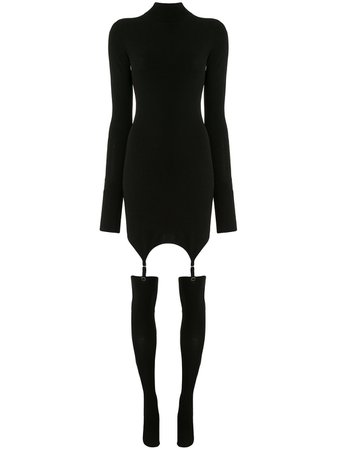 Dion Lee Long Sleeve Garter Mini Dress - Farfetch