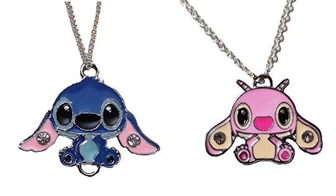 angel and stitch necklace best friends