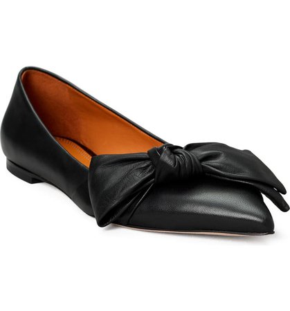 Tory Burch Bow Pointed Toe Flat (Women) | Nordstrom