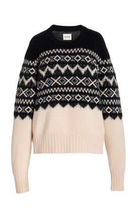 Mae Fair Isle Cashmere Sweater By Khaite