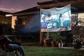 outside movie on projector - Google Search