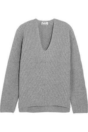 Acne Studios | Deborah oversized ribbed wool sweater | NET-A-PORTER.COM