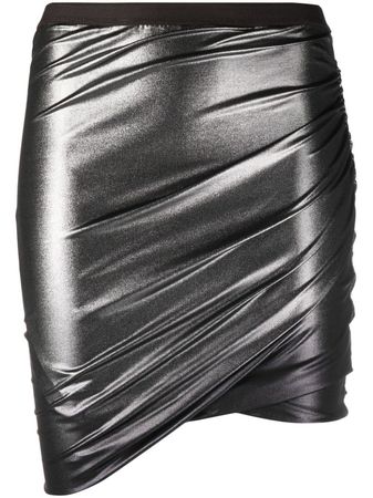 Rick Owens Jade metallic-effect Miniskirt - Farfetch