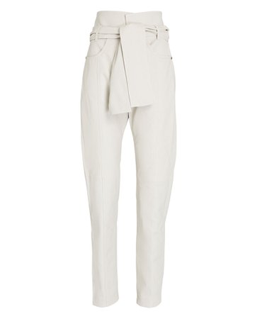 IRO Eldred Belted Leather Pants | INTERMIX®