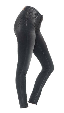 Acya pulp slim taille haute 7/8ème jeans noir N°1