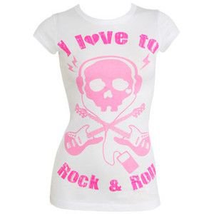 Rock & Roll Skull Tee - Teen Clothing by Wet Seal