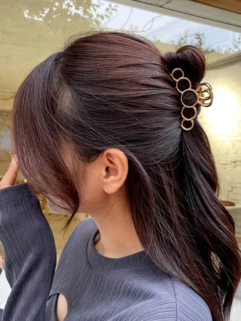 DAZY Geo Decor Hair Claw | SHEIN USA