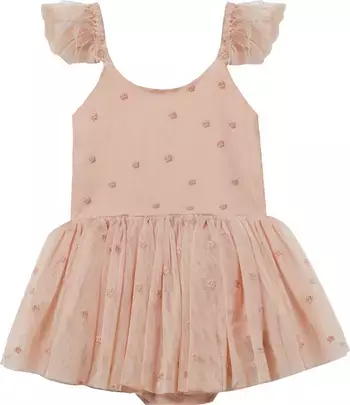 NORALEE Kids' Poppy Embroidered Ruffle Dress | Nordstrom