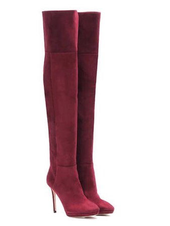 Red Knee Boots
