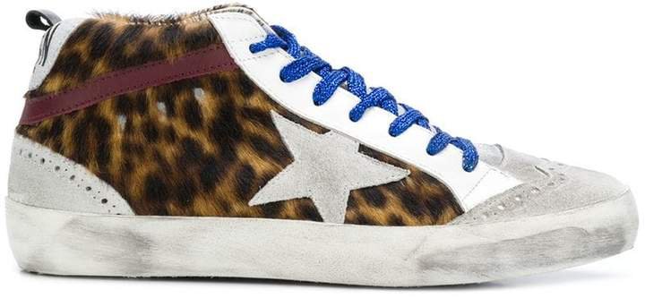 mid star leopard sneakers