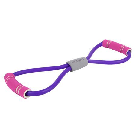 Tuscom Rubber Exercise Resistance Band Arm Resistance Tube Latex Stretch Band with Foam Handles, Exercise Cords for Exercise Yoga Gym Fitness Pilates Strength Training Workout - Walmart.com - Walmart.com
