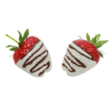 Fake Strawberry - White Chocolate Dipped - 2pk