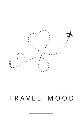 travel doodle sketch