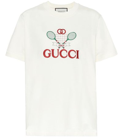 Gucci - Gucci Tennis cotton T-shirt | Mytheresa
