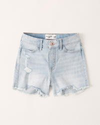 girls high rise mini mom shorts | girls bottoms | Abercrombie.com