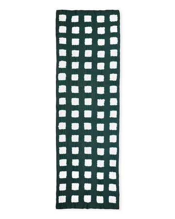 Eskandar Tie-Dye Squared Silk Scarf
