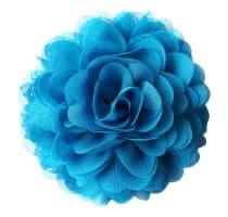 Chiffon Corsage bloem - Turquoise
