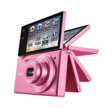 Check Out Samsung Pink MV800 Compact Camera at IT Show 2012 | TechieLobang