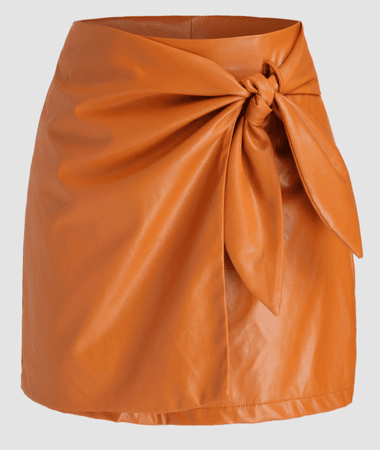 orange knot skirt
