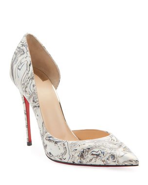 Christian Louboutin Apostrophy Pointed Red-Sole Pump | Neiman Marcus