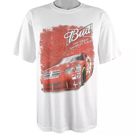 Vintage NASCAR (Chase) - Kasey Kahne #9 Budweiser, The Great American Lager Deadstock T-Shirt 2009 Large – Vintage Club Clothing