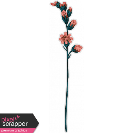 Cozy Day - Flower Sticker 4 graphic by Janet Scott | Pixel Scrapper Digital Scrapbooking