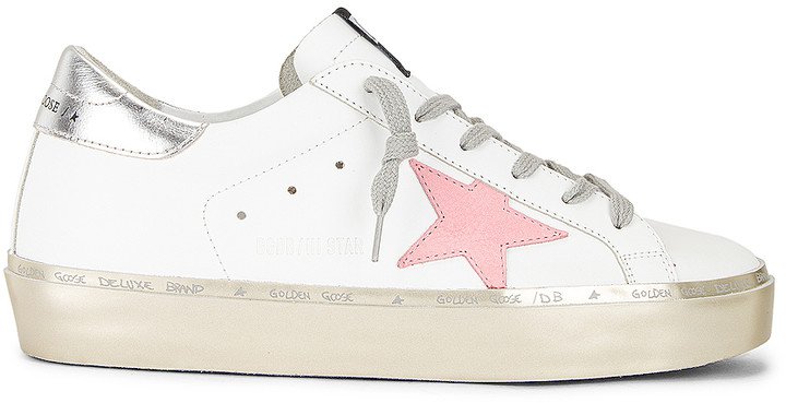 Hi Star Sneaker in White, Pink Pastel, Silver & Gold | FWRD
