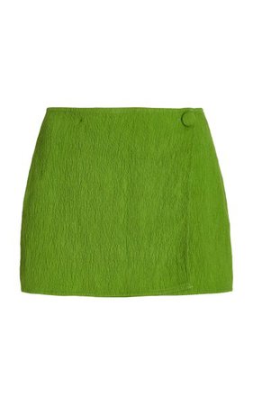 Jordi Plisse-Jacquard Mini Skirt By Ciao Lucia | Moda Operandi