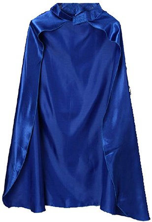 Amazon.com: Unisex Blue Satin Costume Cape 36: Clothing
