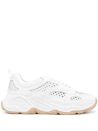 Iceberg Perforated Leather Sneakers - Farfetch