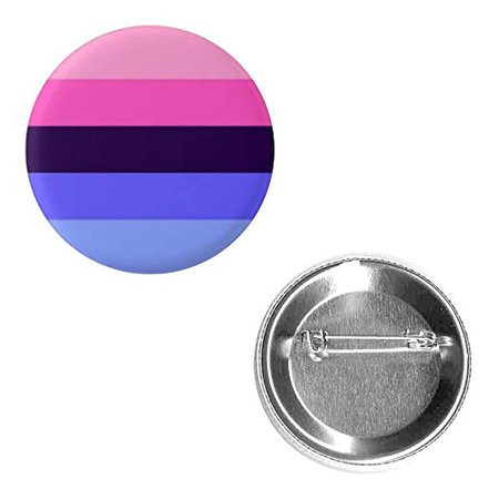 Amazon.com: Omnisexual Pride Flag Pin 2.25” Round Circle Shape Metal Button Pin Badge Pinback 2.25 inch Pin 57 mm 5.7 cm: Handmade