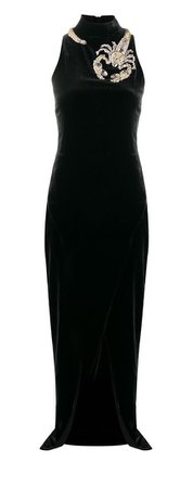 balmain scorpio black dress