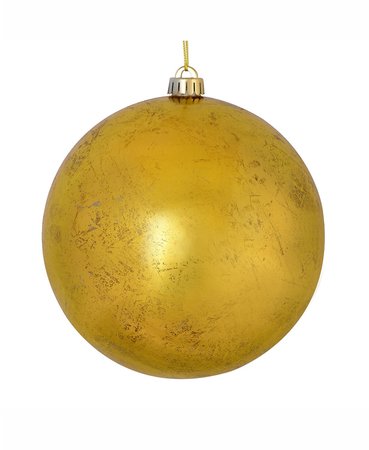 Vickerman Set of 4 6" Gold Foil Ornaments