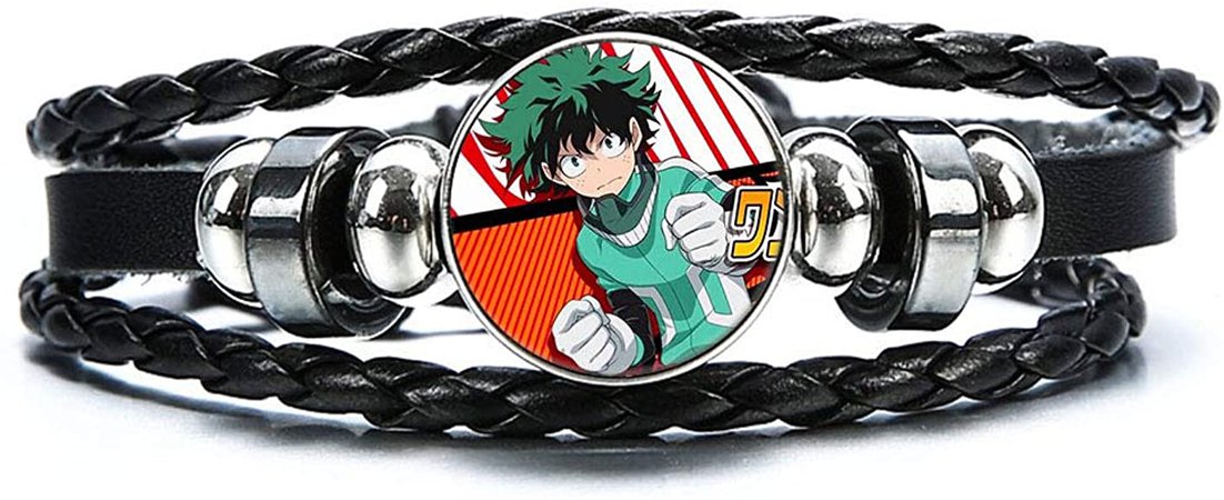 Amazon.com: WerNerk My Hero Academia Bracelet, Izuku Midoriya Todoroki Shoto Katsuki Bakugou Wristband Braided Bracelet for Kids Teens Adults Anime Fans( H05): Jewelry