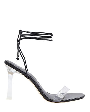 Larroudé Gloria Leather Wrap Sandals | INTERMIX®