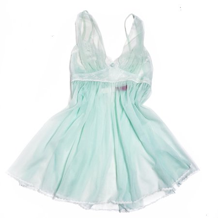 OLD SCHOOL Mint Green Baby Doll Slip Dress 💎 By:... - Depop