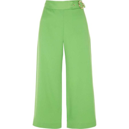 Petite green wide leg culottes - Wide Leg Pants - Pants - women