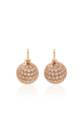 18K Rose Gold And Diamond Earrings by Parulina | Moda Operandi