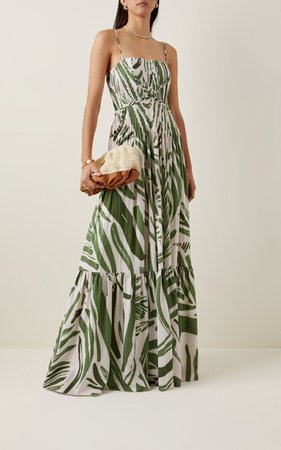 Exclusive Kalal Abstract-Print Crepe Maxi Dress By Andres Otalora