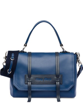 Shop blue Miu Miu Grace Lux shoulder bag with Express Delivery - Farfetch