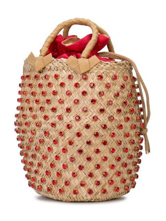 Le Nine Crystal Studded Bucket Bag - Farfetch