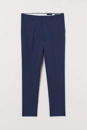 Muscle Fit Suit Pants - Blue