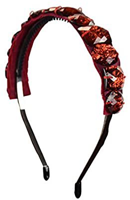 Amazon.com: Headband with Colored Gems - Red: Clothing