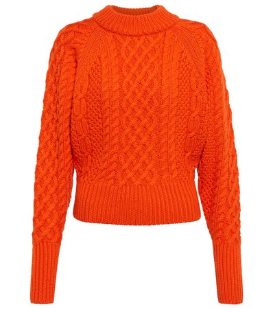 Emilia Wickstead - Emory cable-knit wool sweater | Mytheresa